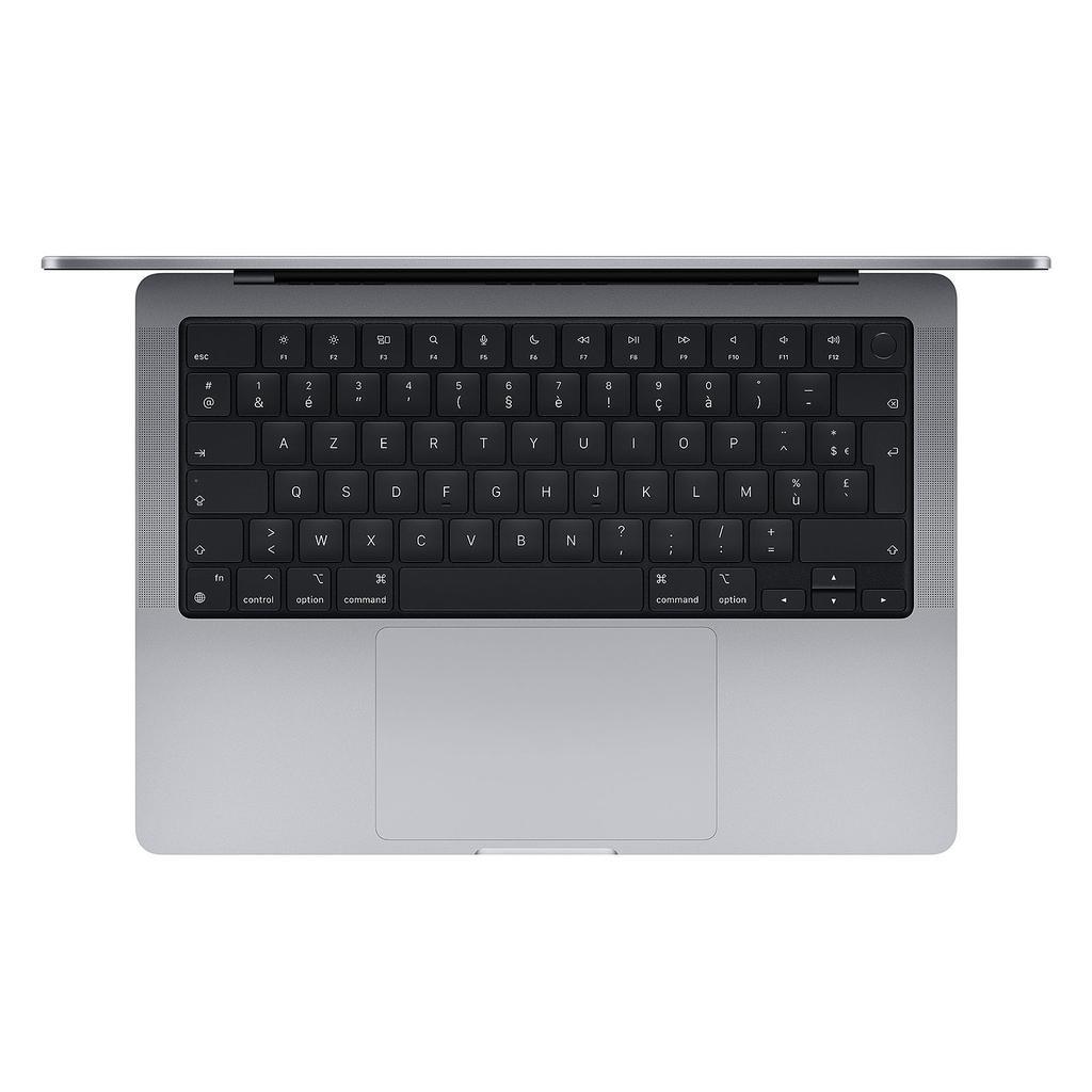 Voir photo 2 de MacBook Pro 14"" (2021) - Apple M1 Pro avec CPU 8 cœurs et GPU 14 cœurs - 16Go RAM - SSD 512Go - Écran standard - QWERTY - Néerlandais | Dero MacBook Pro 14"" (2021) - Apple M1 Pro avec CPU 8 cœurs et GPU 14 cœurs - 16Go RAM - SSD 512Go - Écran standard - QWERTY - Néerlandais Reconditionné Apple reconditionné photo 2 | Dero