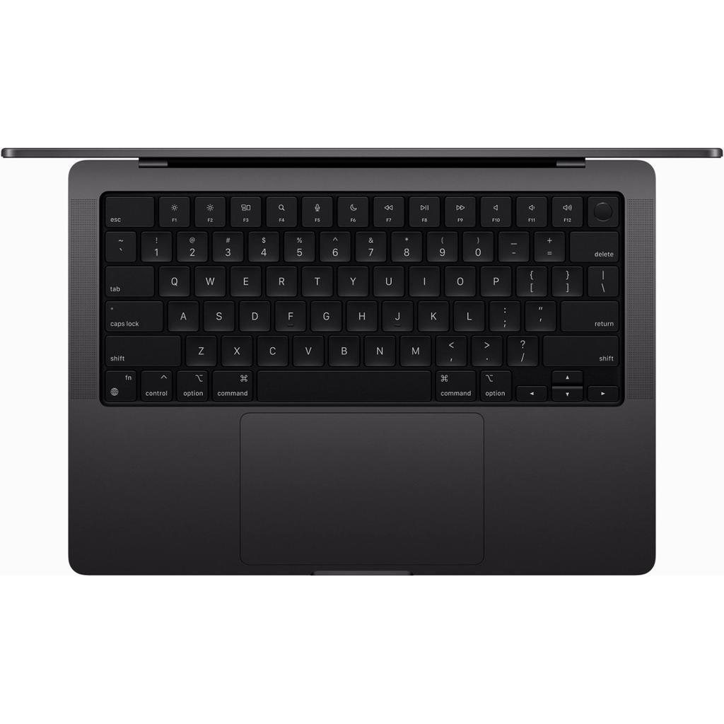 Voir photo 2 de MacBook Pro 14"" (2023) - Apple M3 Max avec CPU 14 cœurs et GPU 30 cœurs - 36Go RAM - SSD 4000Go - Écran standard - QWERTZ - Allemand | Dero MacBook Pro 14"" (2023) - Apple M3 Max avec CPU 14 cœurs et GPU 30 cœurs - 36Go RAM - SSD 4000Go - Écran standard - QWERTZ - Allemand Reconditionné Apple reconditionné photo 2 | Dero