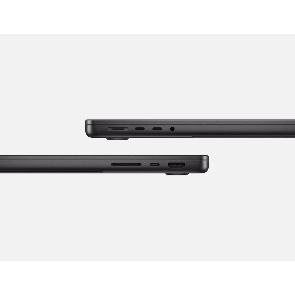 Voir photo 4 de MacBook Pro 14"" (2023) - Apple M3 Max avec CPU 14 cœurs et GPU 30 cœurs - 36Go RAM - SSD 4000Go - Écran standard - QWERTZ - Allemand | Dero MacBook Pro 14"" (2023) - Apple M3 Max avec CPU 14 cœurs et GPU 30 cœurs - 36Go RAM - SSD 4000Go - Écran standard - QWERTZ - Allemand Reconditionné Apple reconditionné photo 4 | Dero