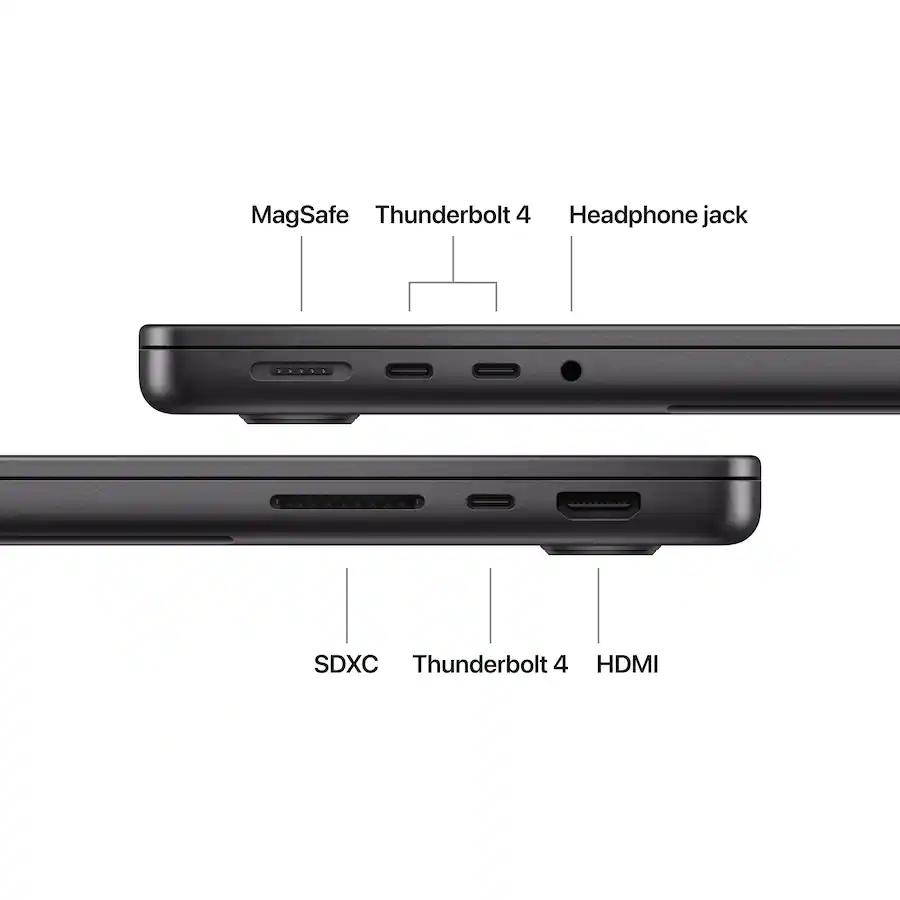 Voir photo 2 de MacBook Pro 14"" (2025) - Apple M5 avec CPU 10 cœurs et GPU 10 cœurs - 16Go RAM - SSD 1000Go - Écran standard - QWERTZ - Allemand | Dero MacBook Pro 14"" (2025) - Apple M5 avec CPU 10 cœurs et GPU 10 cœurs - 16Go RAM - SSD 1000Go - Écran standard - QWERTZ - Allemand Reconditionné Apple reconditionné photo 2 | Dero