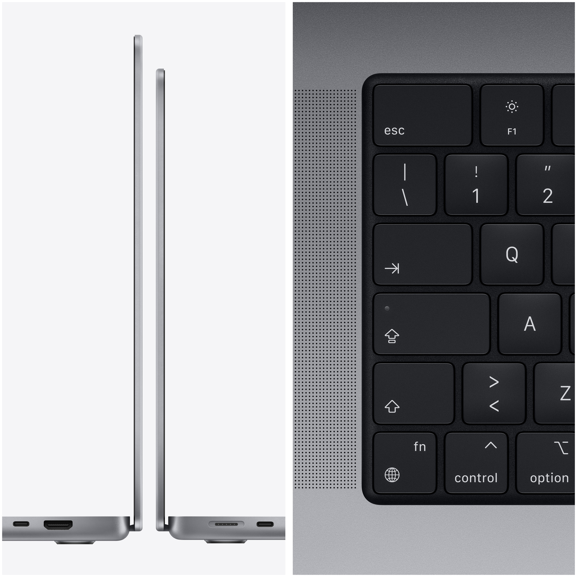MacBook Pro M1 (2021) 16', 1 To 10 cœurs 16 Go Apple GPU 16, Gris sidéral - AZERTY - Excellent état Parfait état Apple reconditionné photo 3 | Dero