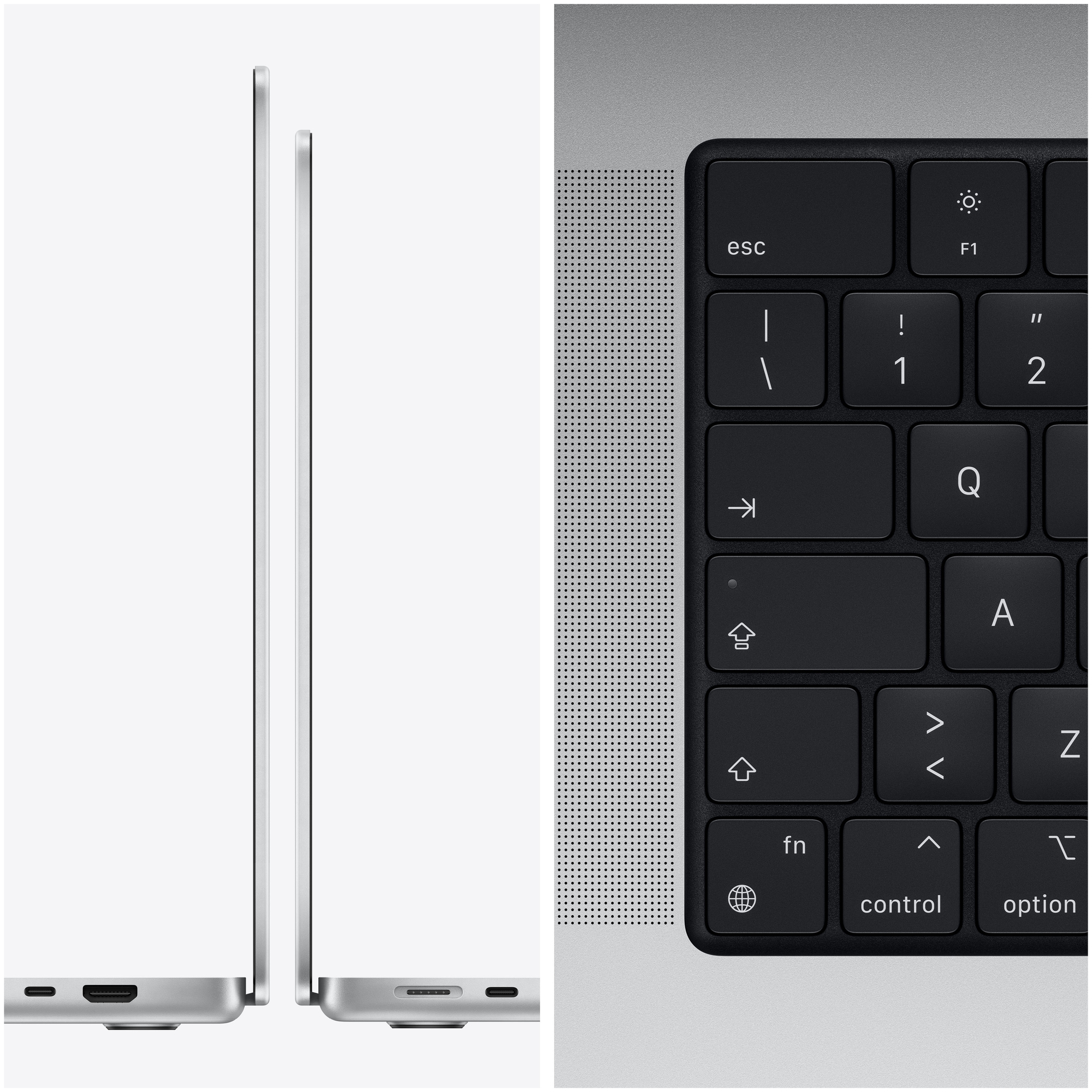 Voir photo 3 de MacBook Pro M1 (2021) 16', 512 Go 10 cœurs 16 Go Apple GPU 16, Argent - AZERTY - Très bon état | Dero MacBook Pro M1 (2021) 16', 512 Go 10 cœurs 16 Go Apple GPU 16, Argent - AZERTY - Très bon état Très bon état Apple reconditionné photo 3 | Dero
