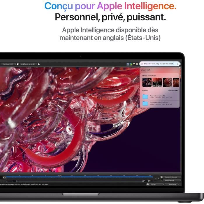 MacBook Pro M4 (2024) 16', 512 Go 14 cœurs 24 Go Apple GPU 20, Argent - AZERTY - Bon état Bon état Apple reconditionné photo 3 | Dero