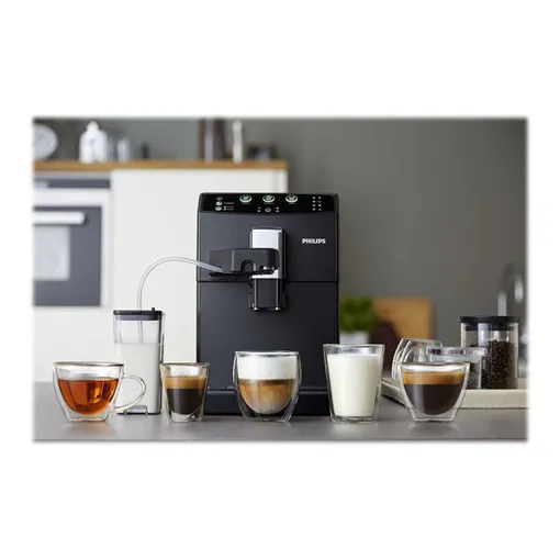 Machine à café automatique avec mousseur à lait Philips 3000 Series HD8829 - 15 bar - noir Bon état reconditionné disponible sur Rakuten