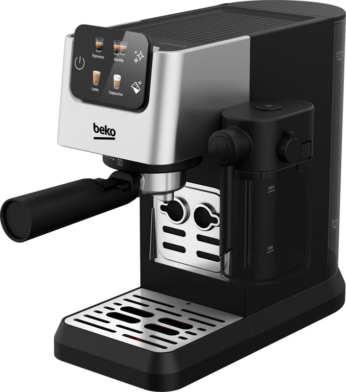 Machine à expresso automatique Beko CEP5304X, 15 bars, 4 recettes, écran tactile - Excellent état Parfait état Beko reconditionné disponible sur Pixmania