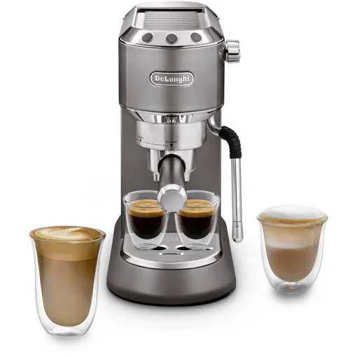 Machine à expresso DELONGHI dedica arte EC885.GY grey metallics Bon état reconditionné disponible sur Rakuten