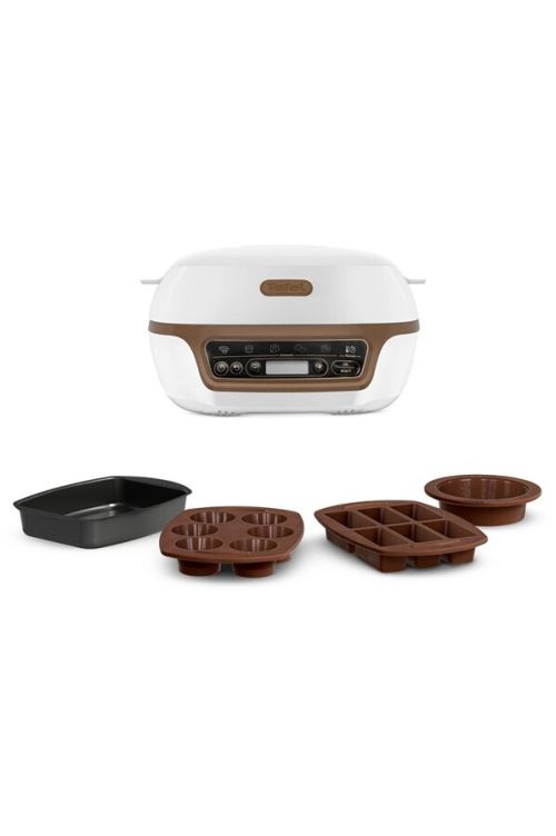 Machine à gâteaux Tefal Cake Factory Plus 1100 W Blanc et Marron État correct reconditionné disponible sur Fnac