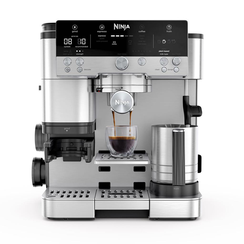 Machine Expresso Sans capsules Ninja ES601EU 2,0000L - Argent Reconditionné - 359,99 € Machine Expresso Sans capsules Ninja ES601EU 2,0000L - Argent Reconditionné Ninja reconditionné disponible sur Backmarket