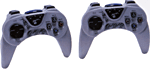 Mad Catz deux manettes sans fil avec récepteur pour PlayStation État correct Mad Catz reconditionné disponible sur Fnac