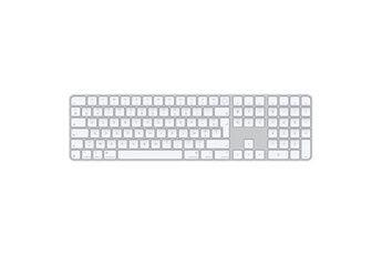 Magic Keyboard avec Touch ID et pave numerique pour les Mac avec puce Apple - Francais - Touches blanches Bon état Apple reconditionné disponible sur Darty
