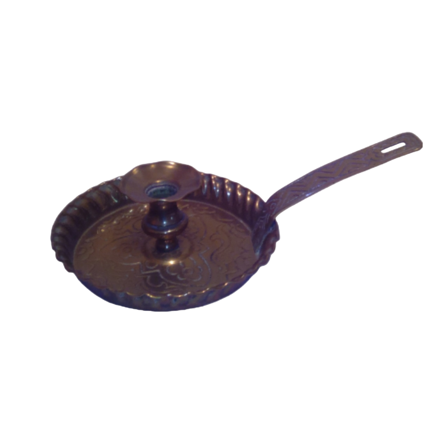 Magnifique bougeoir à main en laiton gravé de belle décoration État correct - 15,00 € Magnifique bougeoir à main en laiton gravé de belle décoration État correct reconditionné disponible sur Label Emmaüs