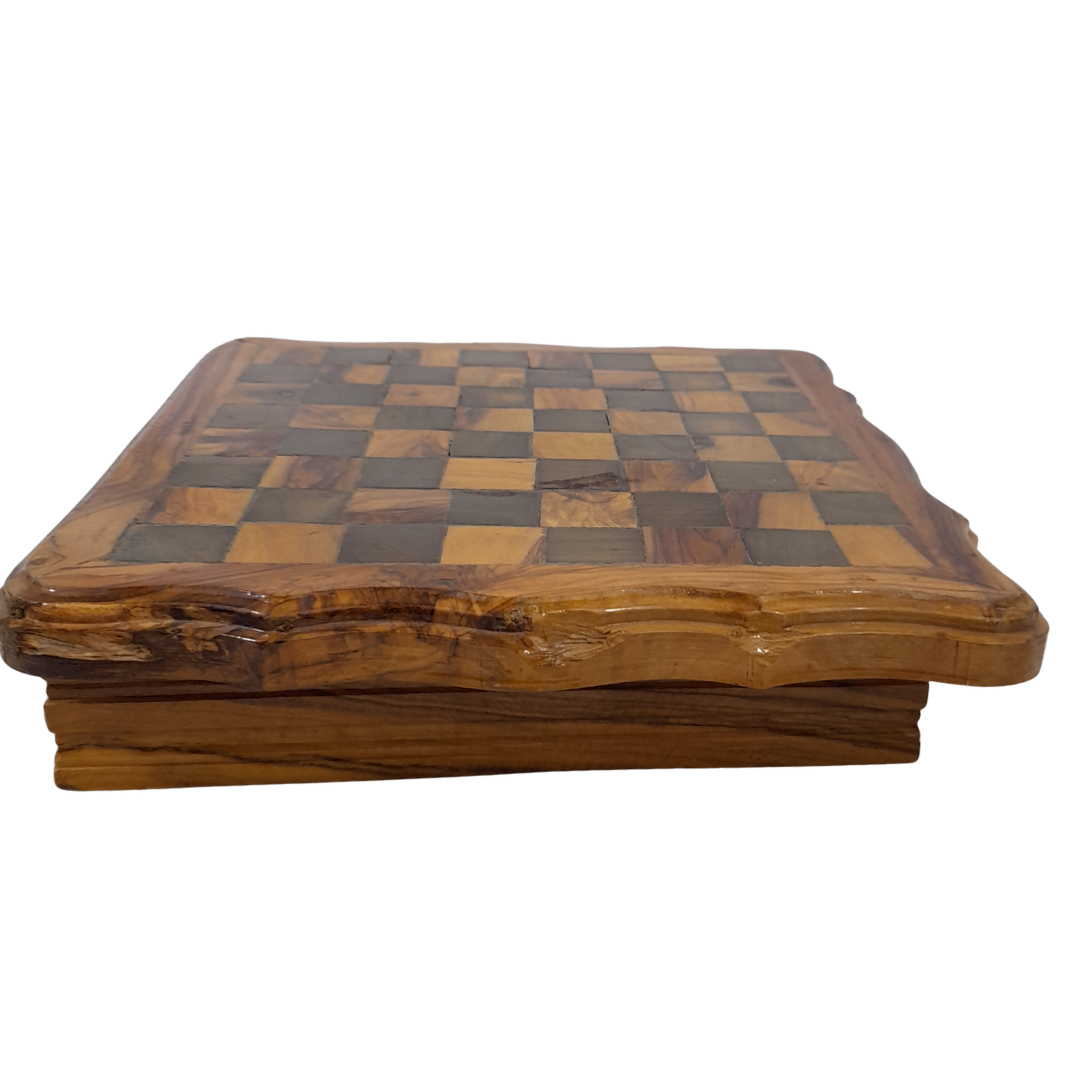 Voir photo 6 de Magnifique Coffret de Jeux 4-en-1 en Bois d'Olivier Artisanal – Échecs, Dames, Solitaire & Dominos Magnifique Coffret de Jeux 4-en-1 en Bois d'Olivier Artisanal – Échecs, Dames, Solitaire & Dominos Très bon état reconditionné photo 6