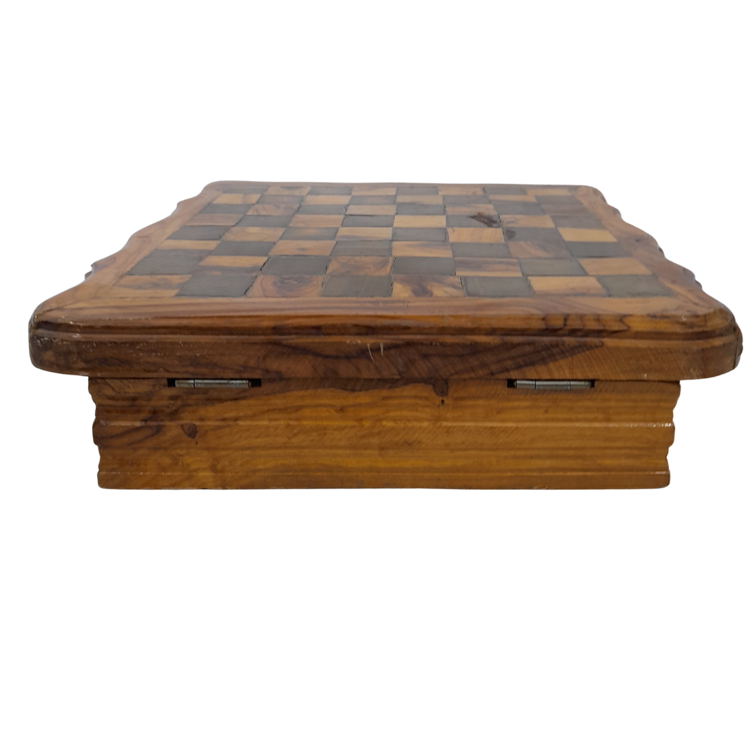 Voir photo 7 de Magnifique Coffret de Jeux 4-en-1 en Bois d'Olivier Artisanal – Échecs, Dames, Solitaire & Dominos Magnifique Coffret de Jeux 4-en-1 en Bois d'Olivier Artisanal – Échecs, Dames, Solitaire & Dominos Très bon état reconditionné photo 7