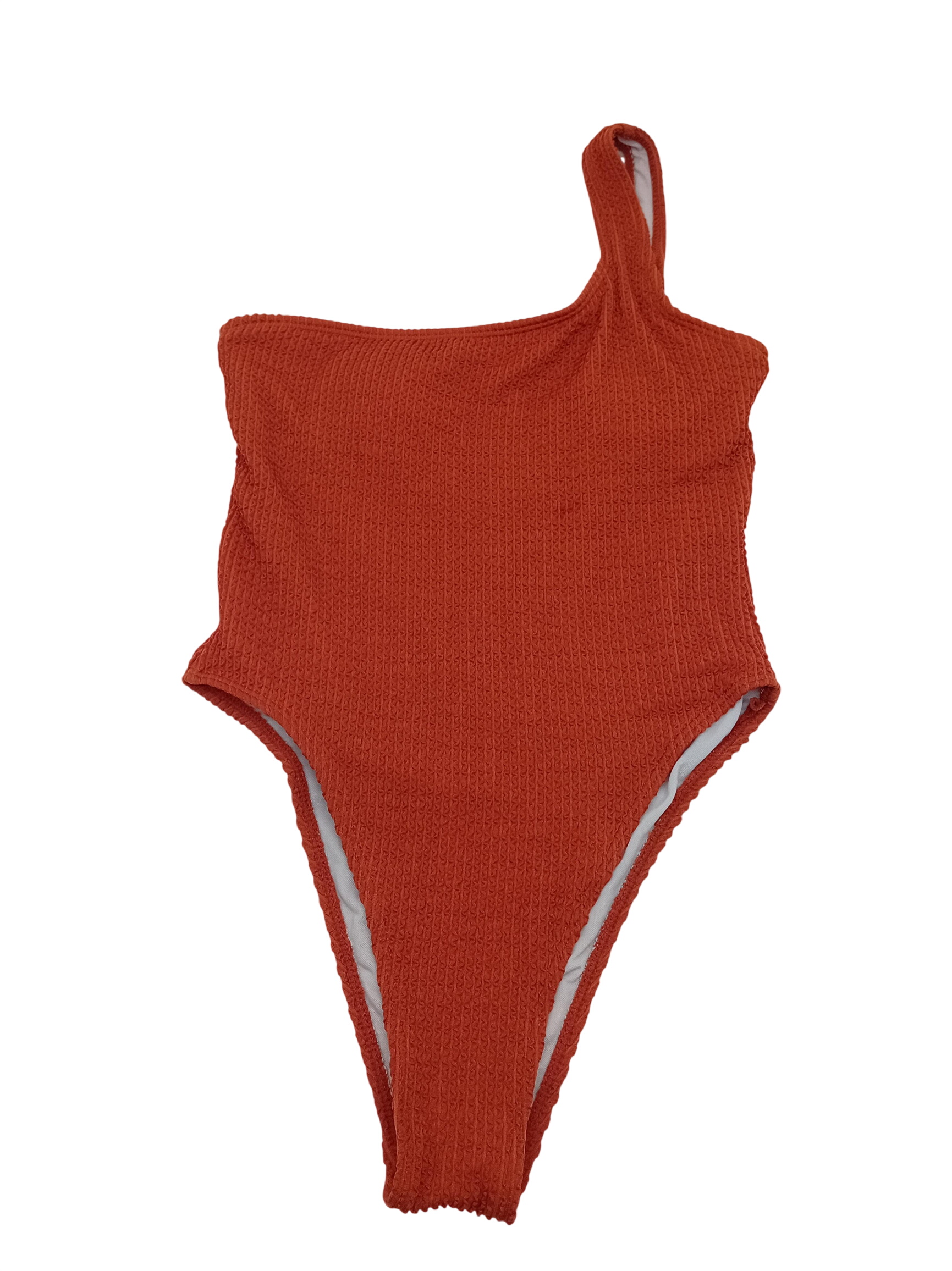 Acheter Maillot De Bain 1 Pièce Texturé Asymétrique Rouille S (T5133) Très bon état - 10,00 € Maillot De Bain 1 Pièce Texturé Asymétrique Rouille S (T5133) Très bon état reconditionné disponible sur Label Emmaüs