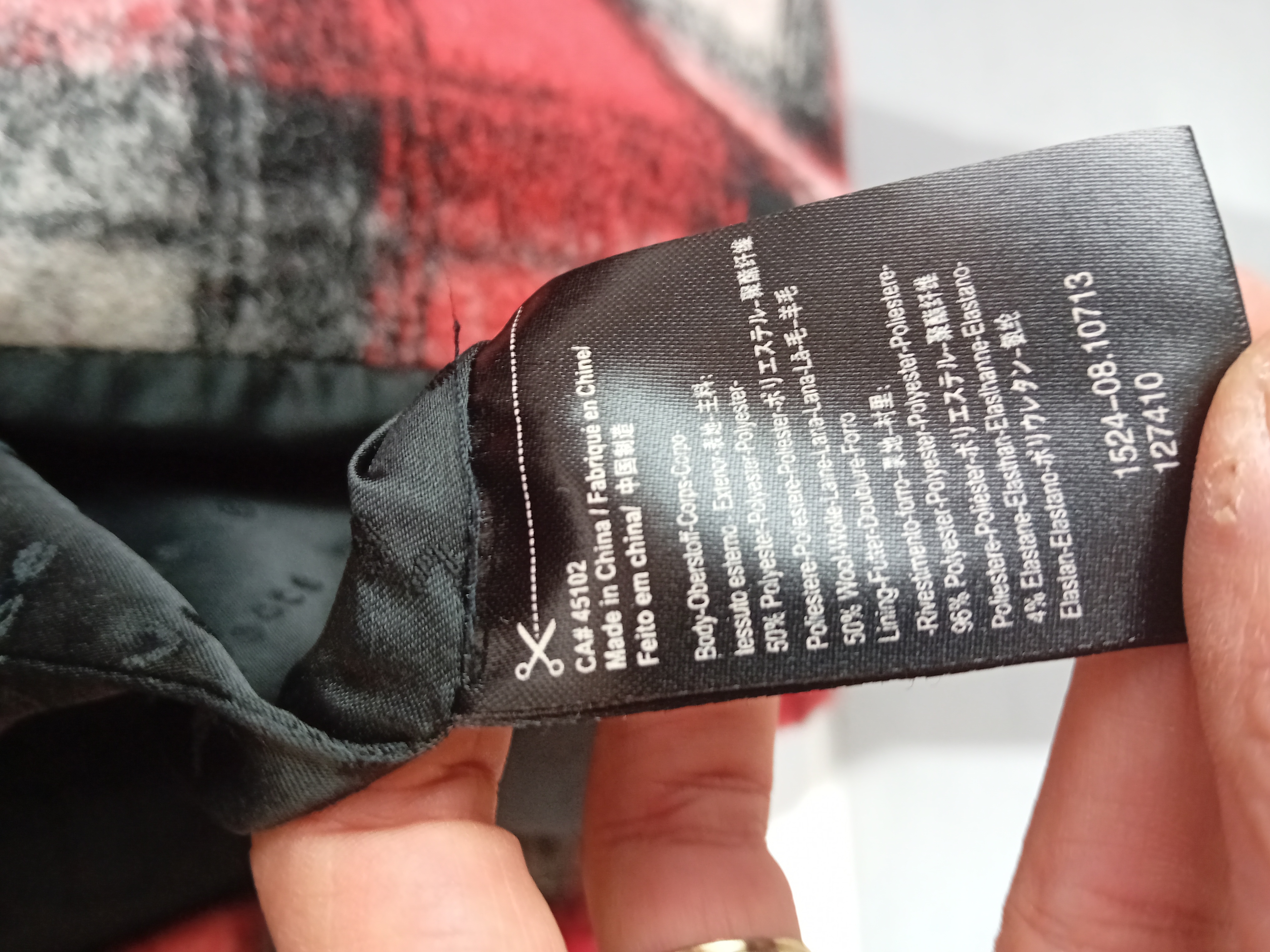 Voir photo 9 de Maison Scotch Veste Manteau Carreaux Plaid Rouge Noir Blanc T5032 (T5032) Maison Scotch Veste Manteau Carreaux Plaid Rouge Noir Blanc T5032 (T5032) reconditionné photo 9