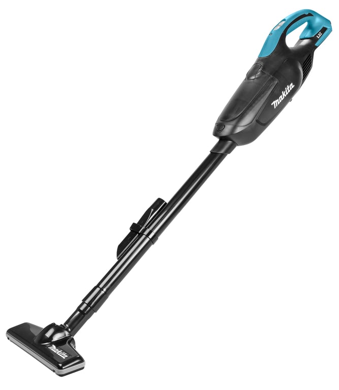 Makita DCL182ZB aspirateur balai et balai électrique Aspirateur-balai 2 en 1 Batterie Sec Sac à poussière Noir, Turquoise - Excellent état Parfait état Makita reconditionné disponible sur Pixmania