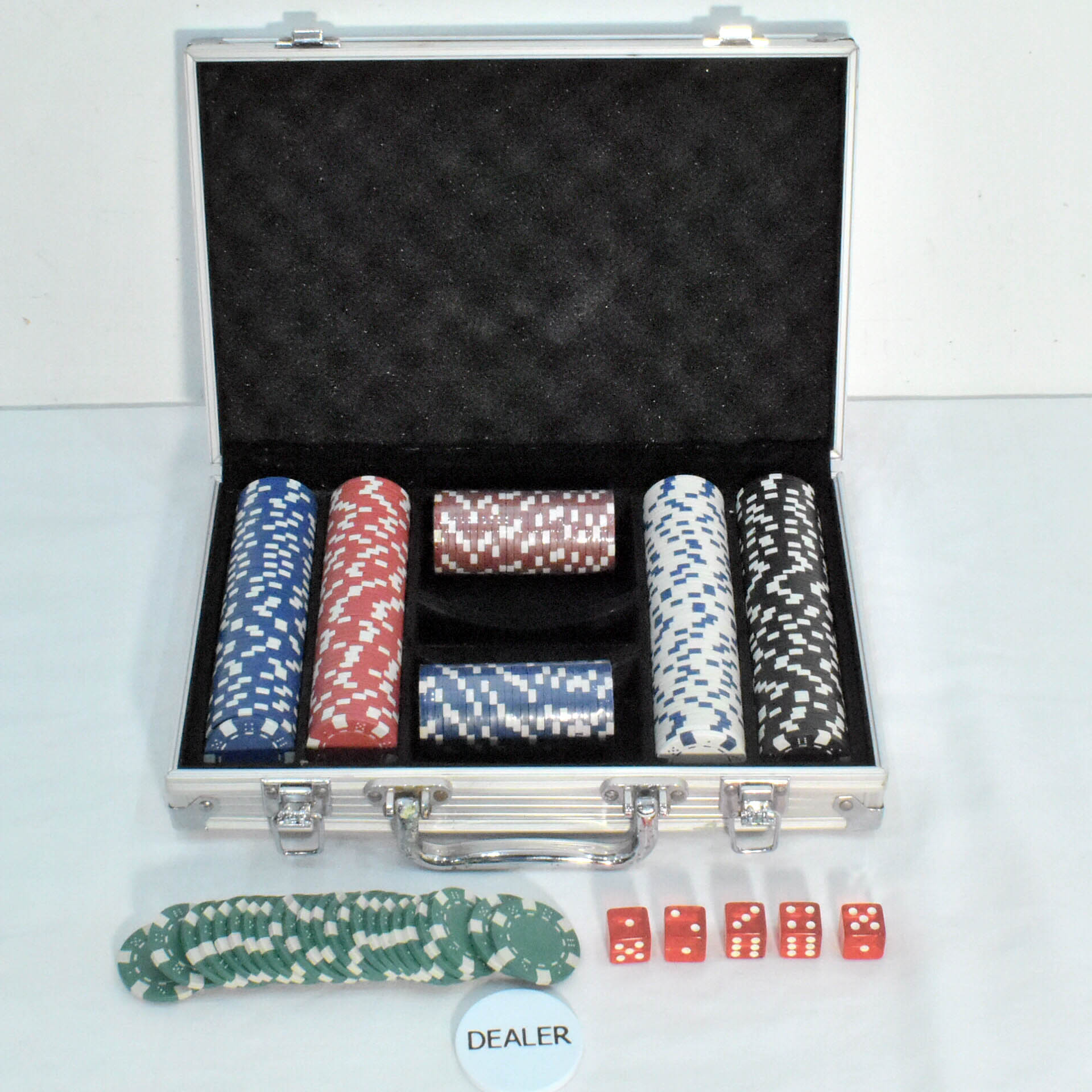 Voir photo 4 de Malette de Gains au Poker - 280 Jetons Non Marqués Malette de Gains au Poker - 280 Jetons Non Marqués Bon état reconditionné photo 4