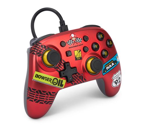Manette filaire améliorée PowerA Nano Mario Kart pour Nintendo Switch État correct reconditionné disponible sur Fnac
