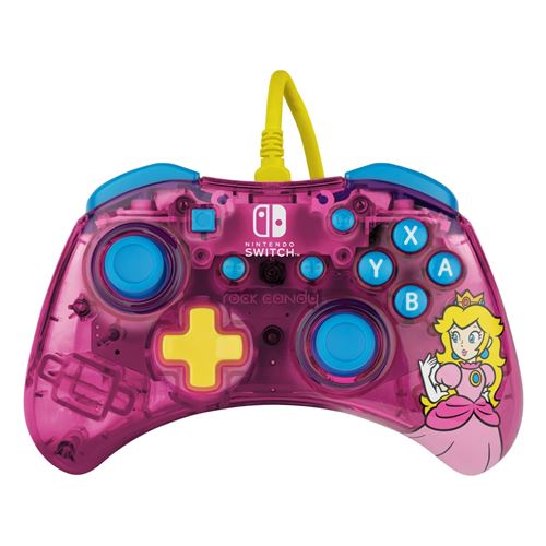 Manette filaire Pdp Rock Candy Bubblegum Peach pour Nintendo Switch Rose et blue État correct N/A reconditionné disponible sur Fnac | Dero