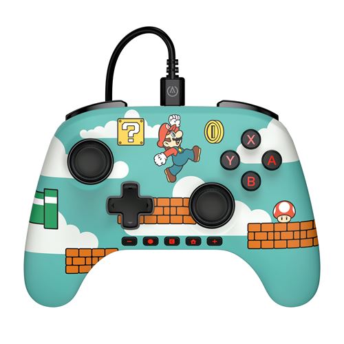 Manette filaire PowerA advantage Mario Time pour Nintendo Switch 2 État correct PowerA reconditionné disponible sur Fnac