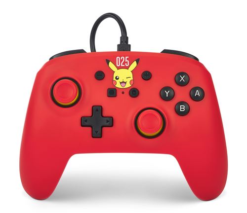 Manette filaire PowerA Laughing Pikachu État correct PowerA reconditionné disponible sur Fnac
