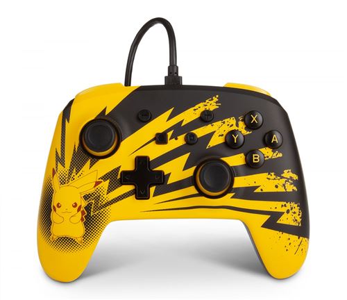 Manette filaire PowerA pour Nintendo Switch Eclairs Pikachu État correct Nintendo reconditionné disponible sur Fnac
