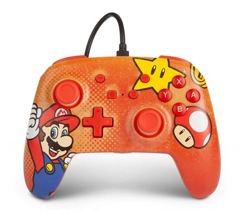 Manette filaire PowerA pour Nintendo Switch Edition Mario Vintage État correct Nintendo reconditionné disponible sur Fnac