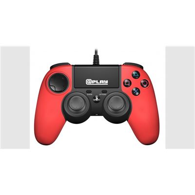 Manette filaire PS4 Plap rouge @Play licenciée Sony État correct N/A reconditionné disponible sur Fnac