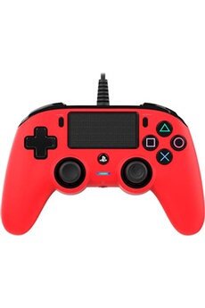 Manette filaire Rouge pour PS4 Bon état Nacon reconditionné disponible sur Darty