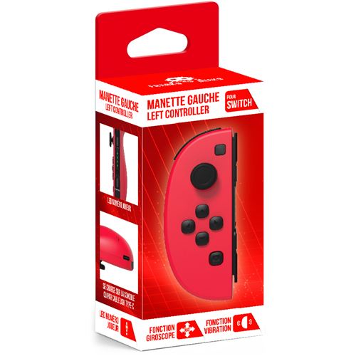 MANETTE JOYCON GAUCHE ROUGE VIF État correct N/A reconditionné disponible sur Fnac