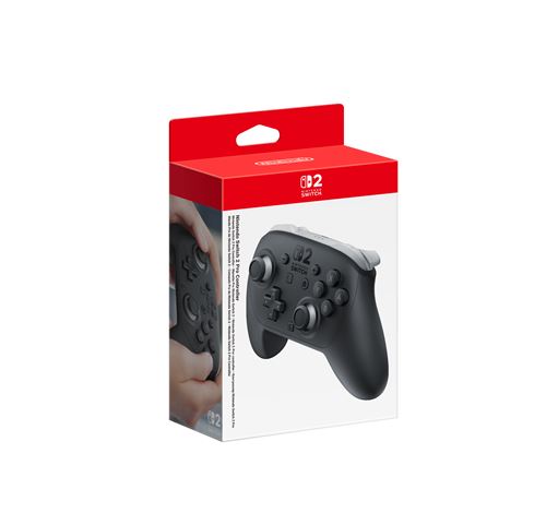 Manette Nintendo Pro Controller pour Nintendo Switch 2 Noir État correct Nintendo reconditionné disponible sur Fnac