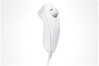 Manette Nunchuck blanche officielle Nintendo Wii Très bon état reconditionné disponible sur Darty