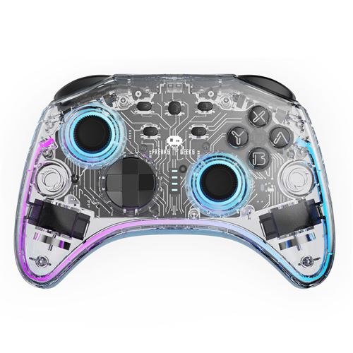 Manette sans fil Freaks And Geeks pour Nintendo Switch Nintendo Switch OLED et PC Transparent État correct N/A reconditionné disponible sur Fnac