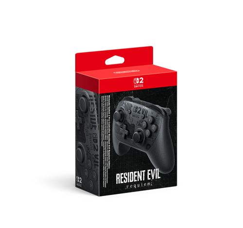 Manette sans fil Nintendo Pro Controller Edition Resident Evil Requiem Noir pour Nintendo Switch 2 État correct Nintendo reconditionné disponible sur Fnac