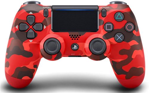 Manette sans fil Sony DualShock 4 Rouge Camouflage pour PlayStation 4 État correct - 51,99 € Manette sans fil Sony DualShock 4 Rouge Camouflage pour PlayStation 4 État correct N/A reconditionné disponible sur Fnac