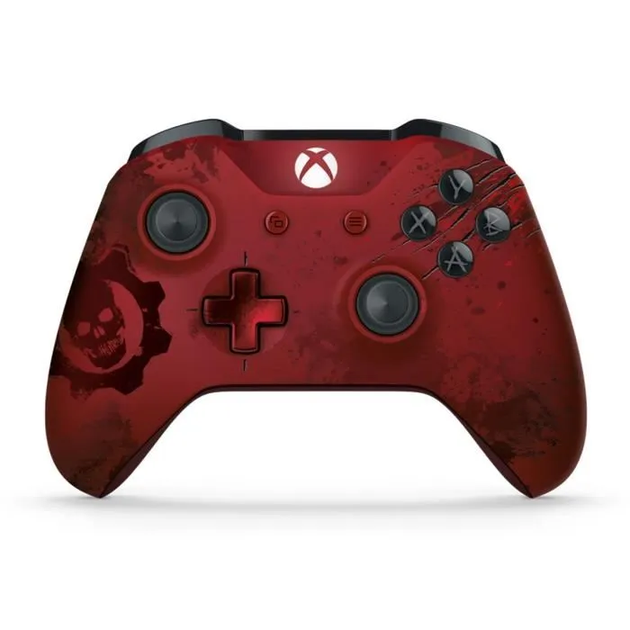 Manette Xbox One S Sans Fil Gears of War 4 Crimson Omen Édition Limitée Reconditionné - 149,99 € Manette Xbox One S Sans Fil Gears of War 4 Crimson Omen Édition Limitée Reconditionné Microsoft reconditionné disponible sur Cdiscount Seconde Vie