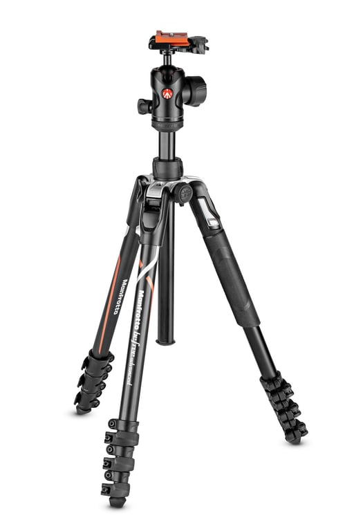 Manfrotto MKBFRLA-BH trépied Caméras numériques 3 pieds Noir, Argent - Excellent état Parfait état reconditionné disponible sur Pixmania