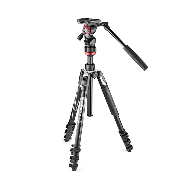 Manfrotto MVKBFRL-LIVE trépied Caméras numériques 3 pieds Noir, Argent - Bon état Bon état Manfrotto reconditionné disponible sur Pixmania