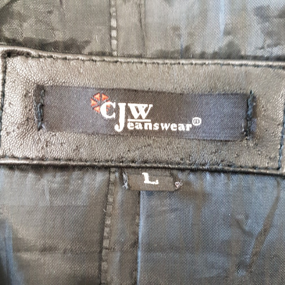 Voir photo 7 de Manteau hiver en cuir noir - CJW JEANSWEAR - taille L Manteau hiver en cuir noir - CJW JEANSWEAR - taille L État correct reconditionné photo 7