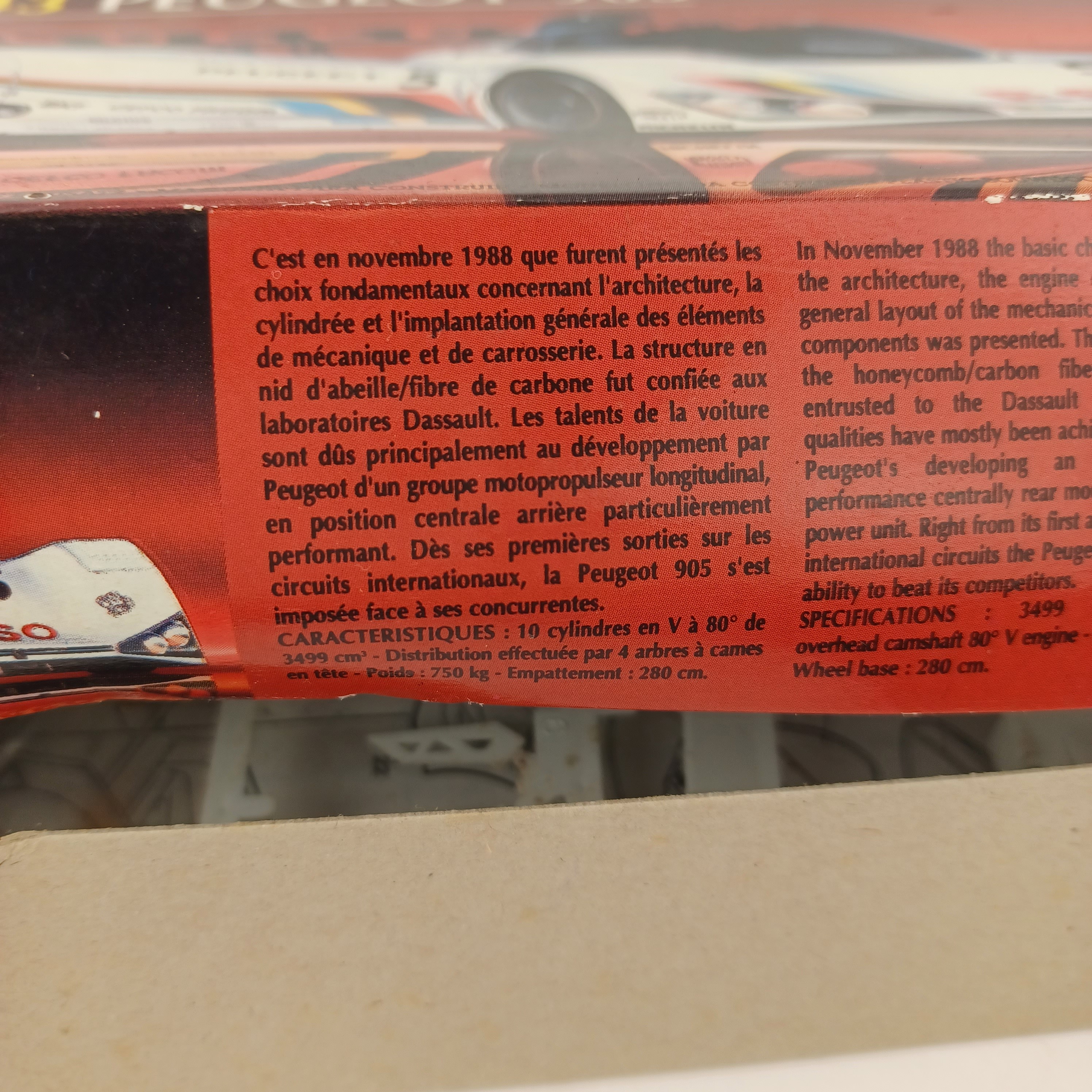 Voir photo 5 de Maquette de voiture miniature à monter Heller Peugeot 905 Maquette de voiture miniature à monter Heller Peugeot 905 Très bon état reconditionné photo 5