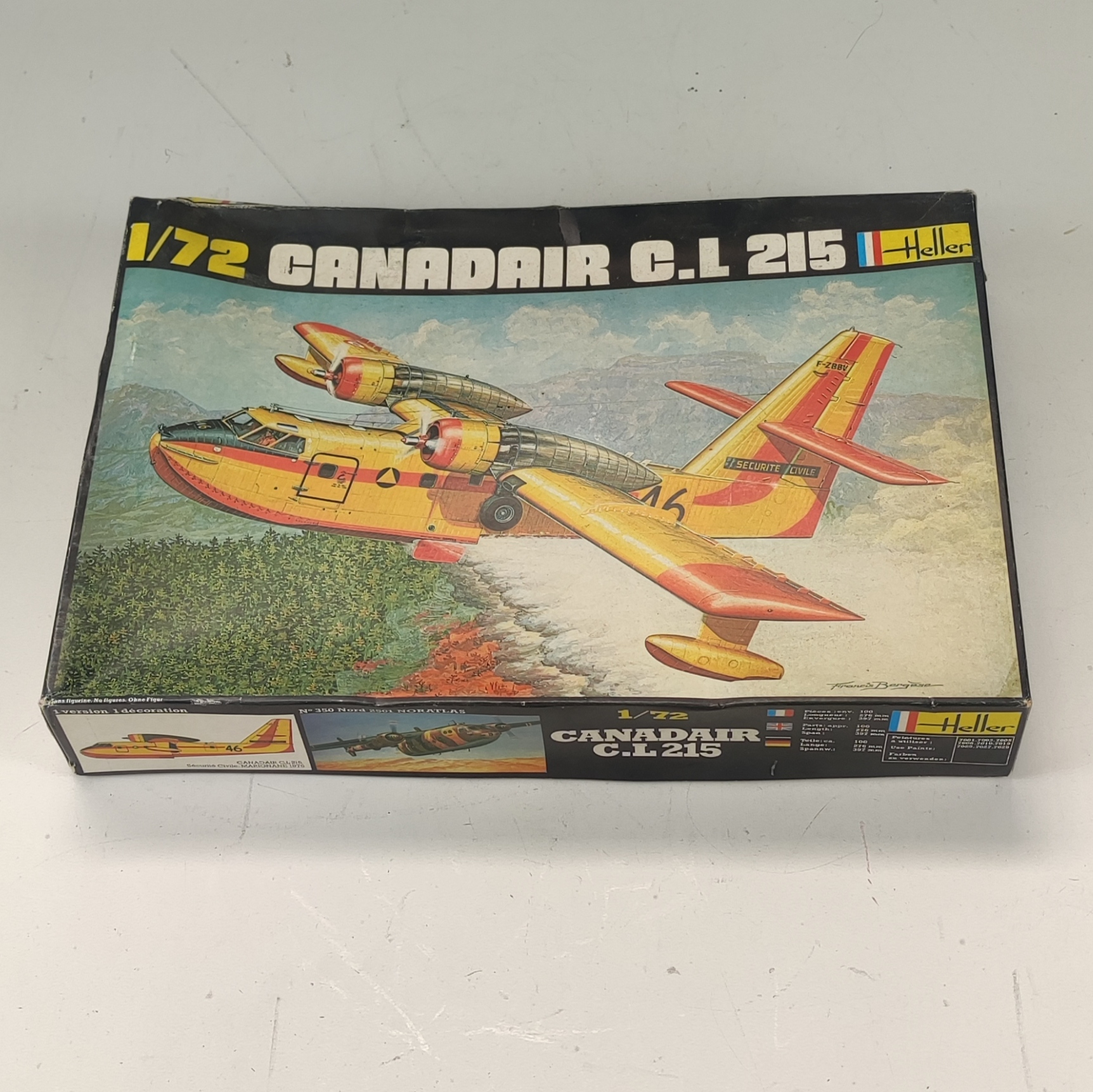 Acheter Maquette Heller n°304 de Canadair C. L 215 échelle 1/72 partiellement montée édition 1980 État correct - 10,00 € Maquette Heller n°304 de Canadair C. L 215 échelle 1/72 partiellement montée édition 1980 État correct reconditionné disponible sur Label Emmaüs