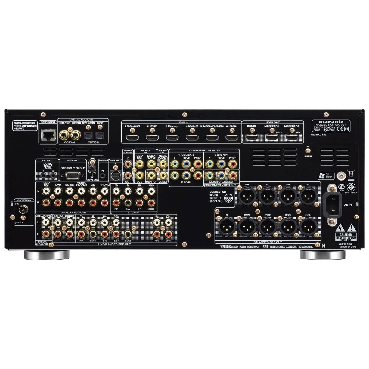 Voir photo 3 de Marantz AV7701 (préamplificateur) Marantz AV7701 (préamplificateur) Bon état reconditionné photo 3
