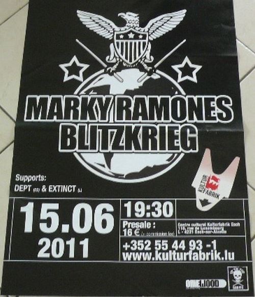 MARKY RAMONES BLITZKRIEG - 70x100 cm - AFFICHE / POSTER État correct N/A reconditionné disponible sur Fnac