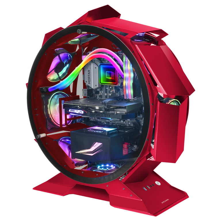 Mars Gaming MCORBR unité centrale Tower Rouge - Excellent état Parfait état Mars Gaming reconditionné disponible sur Pixmania