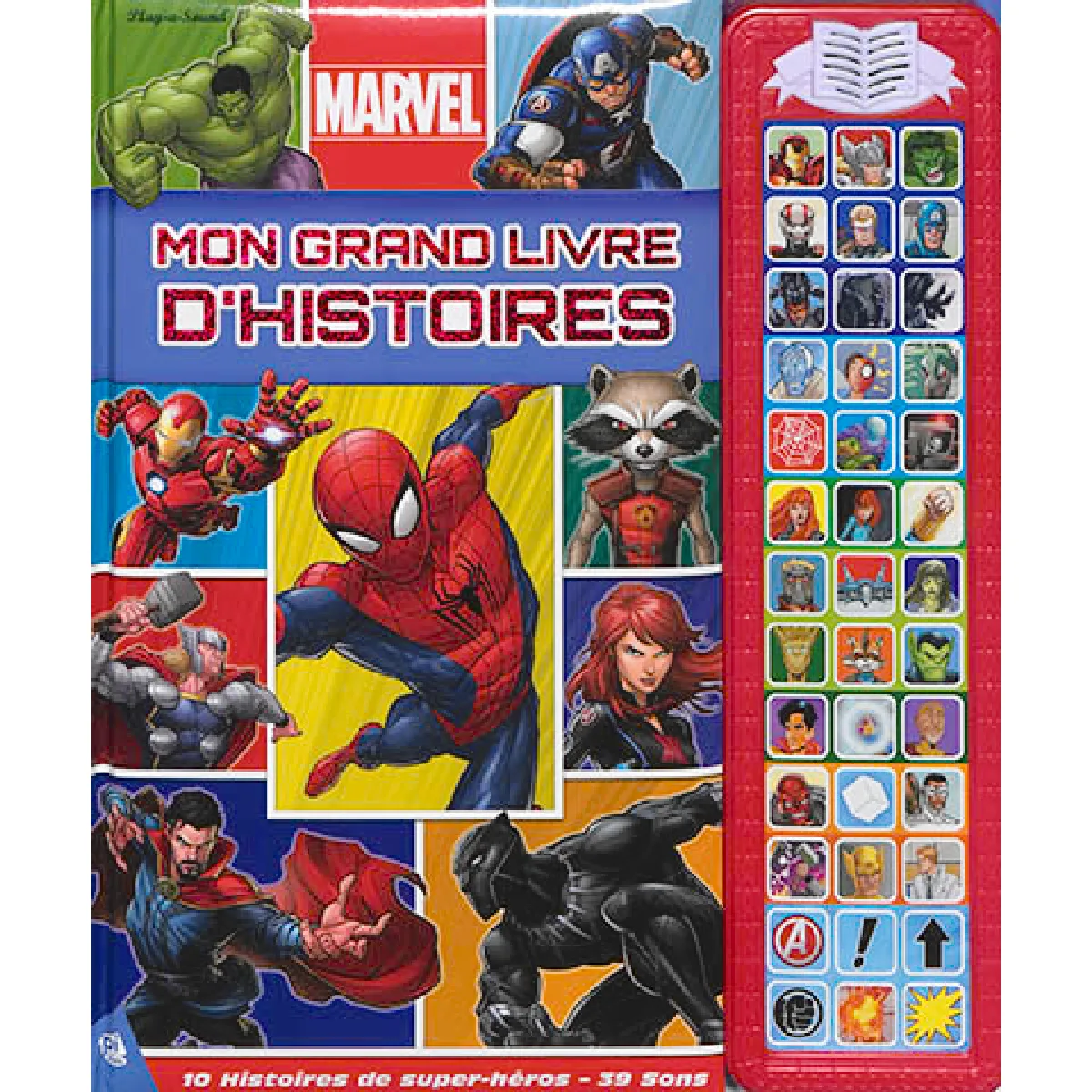 Marvel : mon grand livre d'histoires : 10 histoires de super-héros, 39 sons État correct - 12,45 € Marvel : mon grand livre d'histoires : 10 histoires de super-héros, 39 sons État correct N/A (Il ne s'agit pas d'une marque reconditionné disponible sur Rue du Commerce Seconde Vie