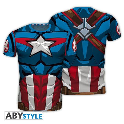 MARVEL T-shirt Costume Captain America État correct ABYstyle reconditionné disponible sur Fnac