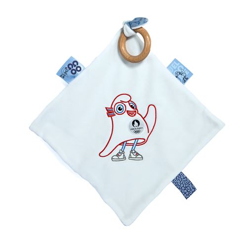 Mascotte Doudou et Compagnie Doudou avec anneau bois JO Paris 2024 État correct reconditionné disponible sur Fnac