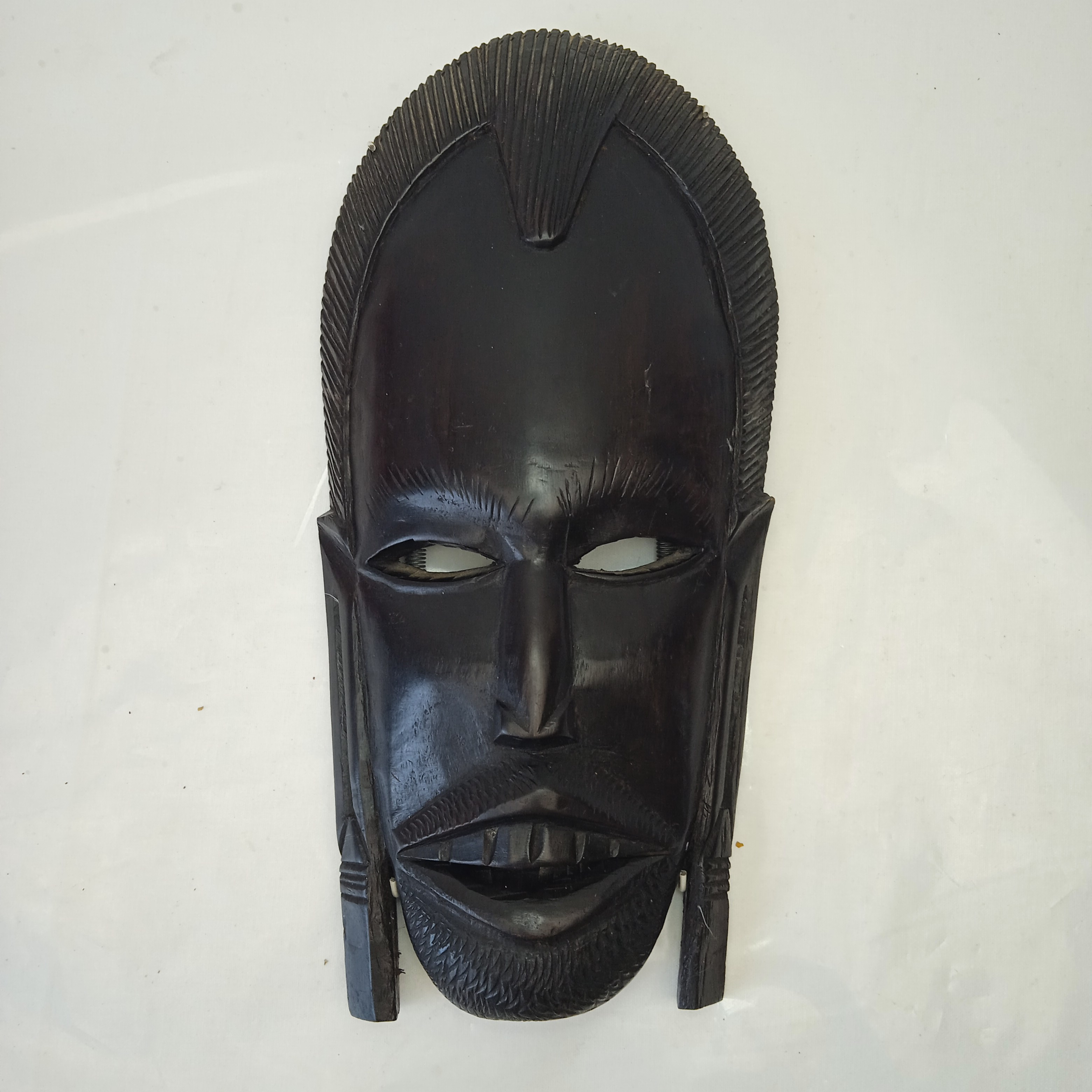 Voir photo 2 de Masque Africain de Décoration en Bois Masque Africain de Décoration en Bois État correct reconditionné photo 2