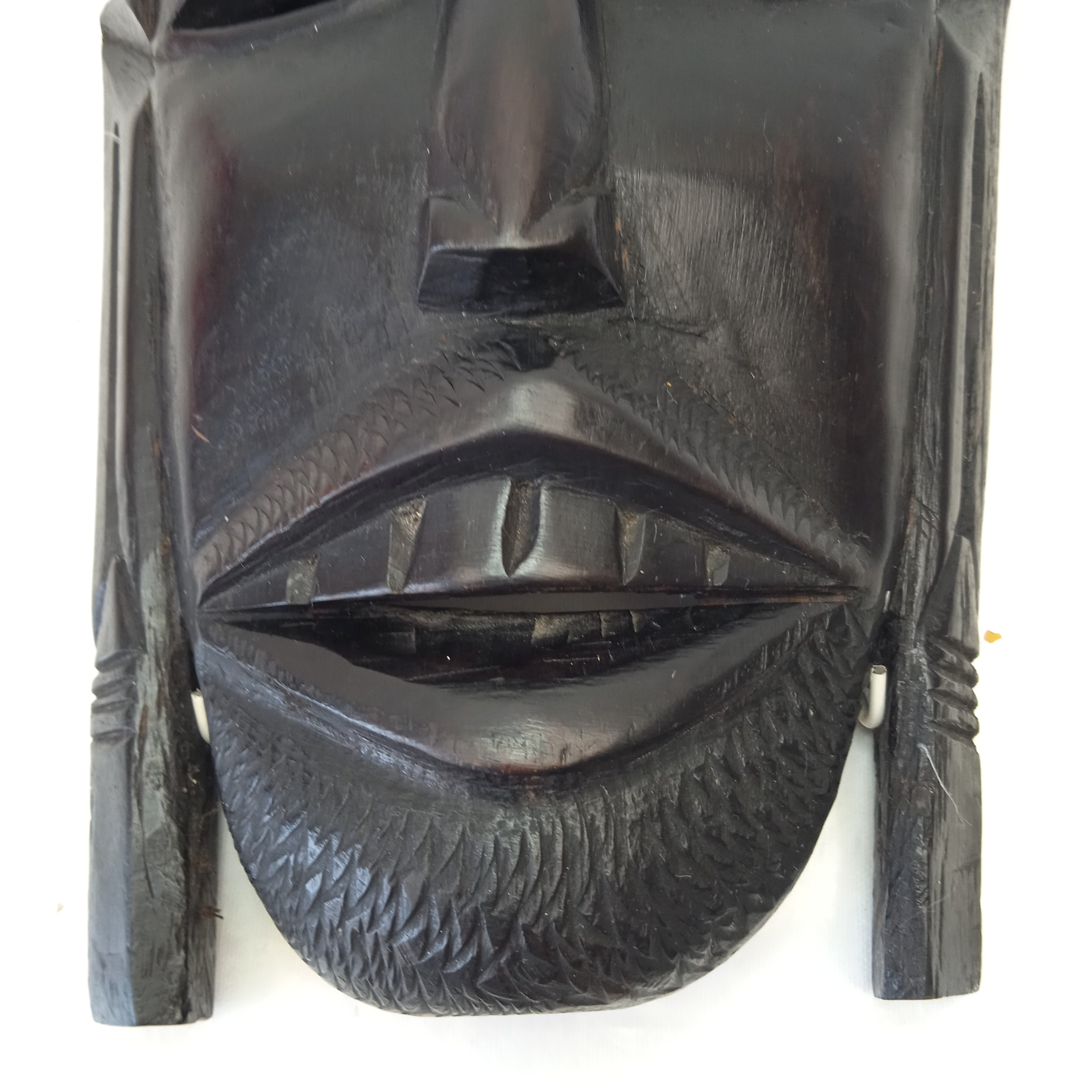 Voir photo 5 de Masque Africain de Décoration en Bois Masque Africain de Décoration en Bois État correct reconditionné photo 5
