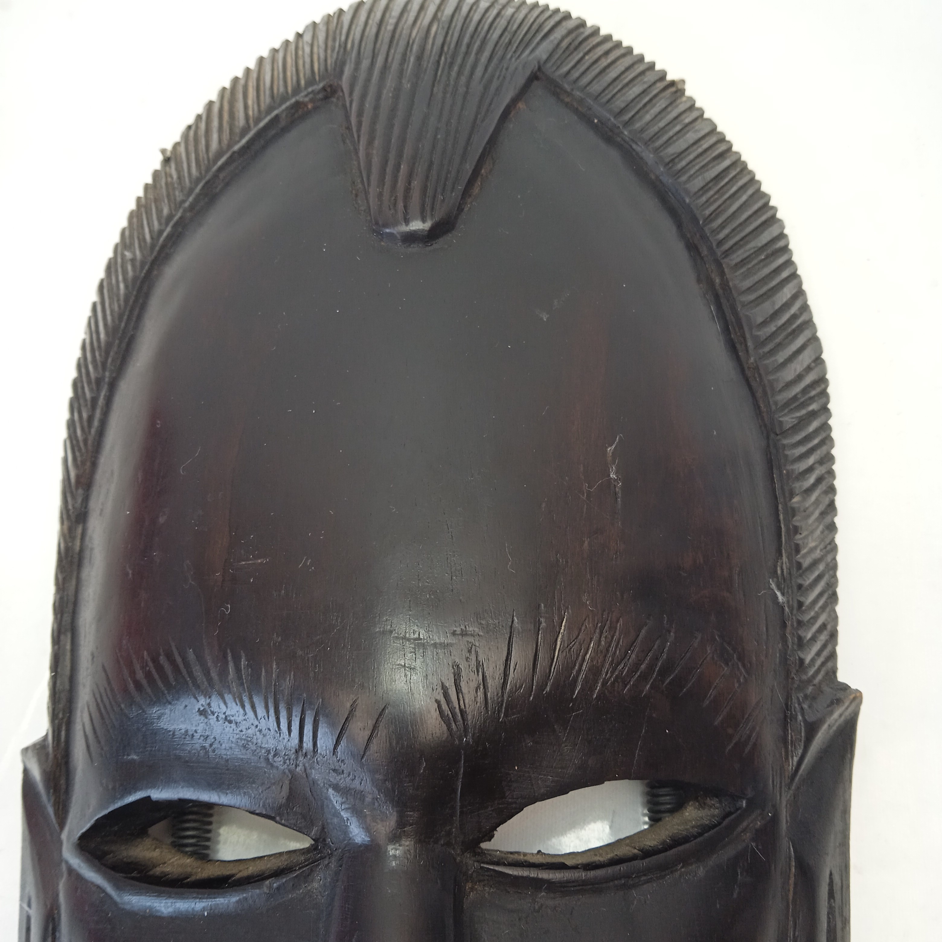 Voir photo 6 de Masque Africain de Décoration en Bois Masque Africain de Décoration en Bois État correct reconditionné photo 6
